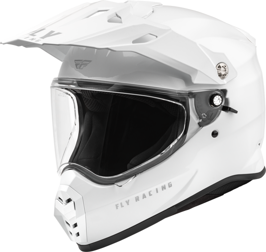 Fly Racing Trekker Solid Helmet White Xs