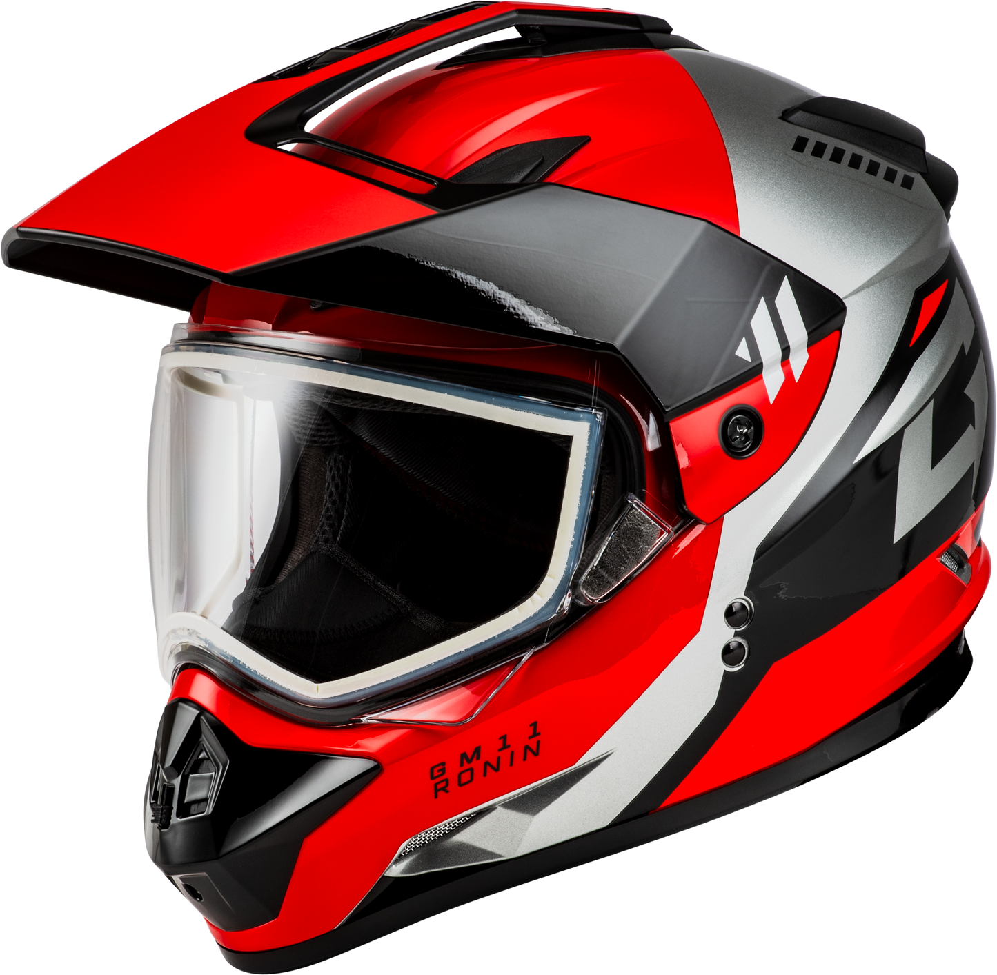 Gmax Gm-11 Ronin Helmet Black/Red 2X