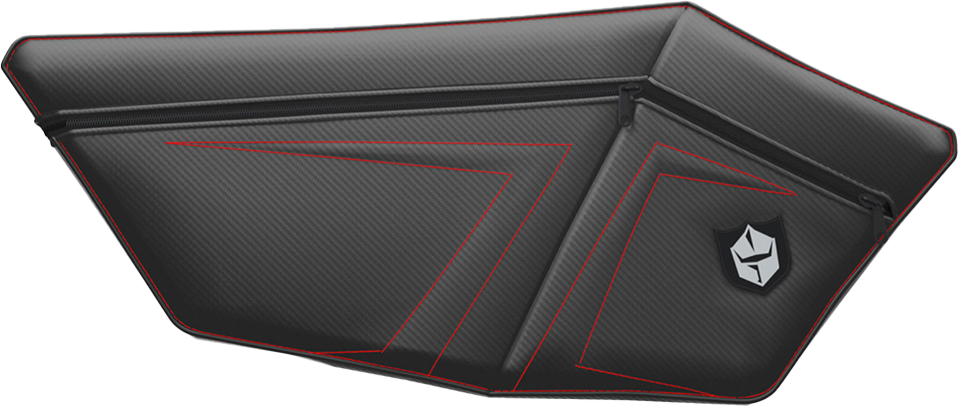 Pro Armor Rzr Pro Xp Door Bags W/ Knee Pads Red Pol