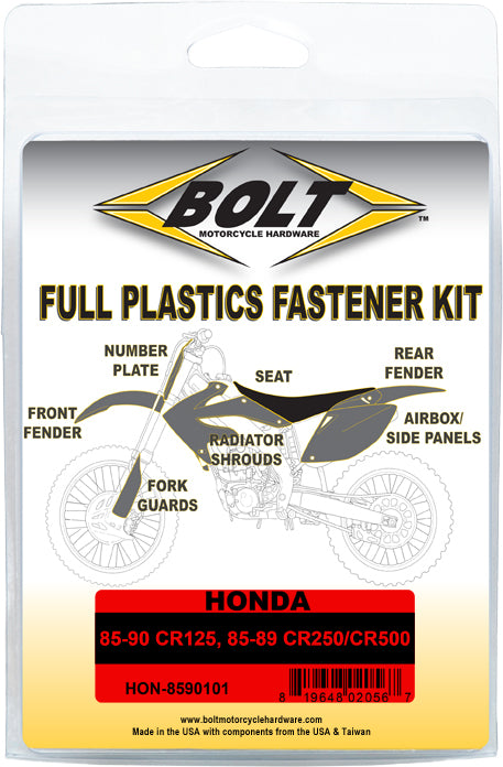 Bolt Full Plastic Fastener Hon • #020-00510