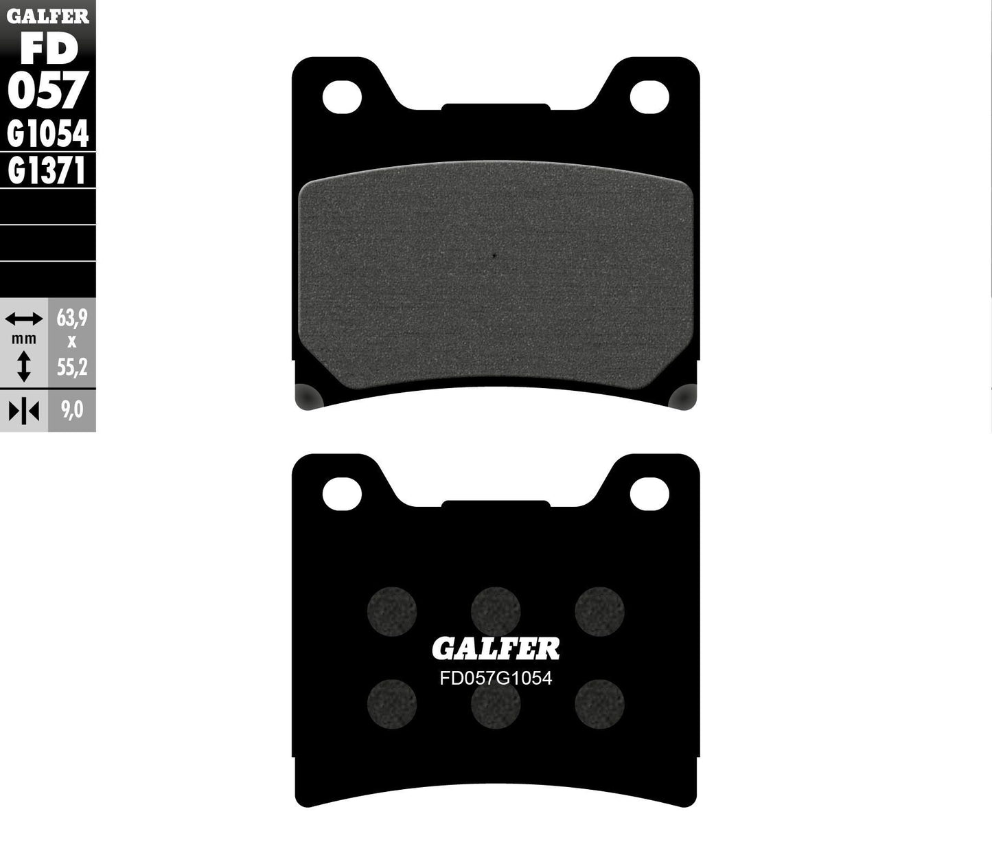 Galfer Brake Pads Semi Metallic Fd057G1054