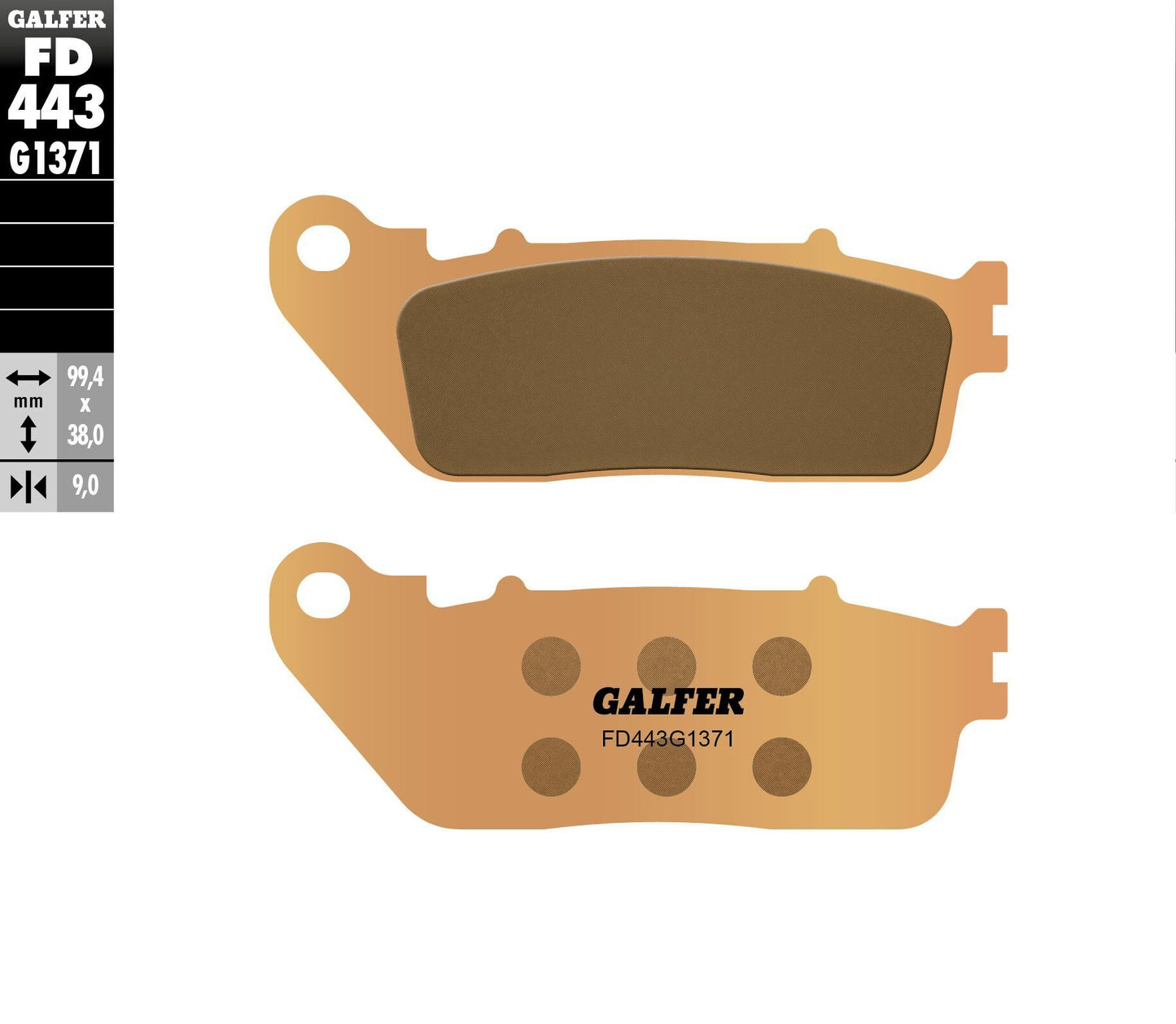 Galfer Brake Pads Sintered Fd443G1371