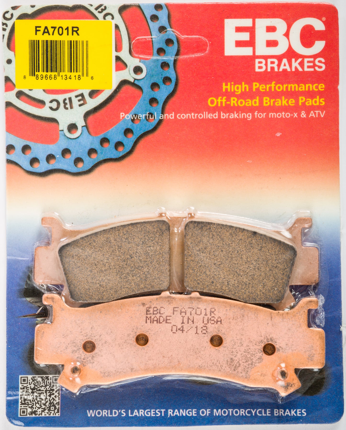 Ebc Brake Pads Fa701R Sintered R Series