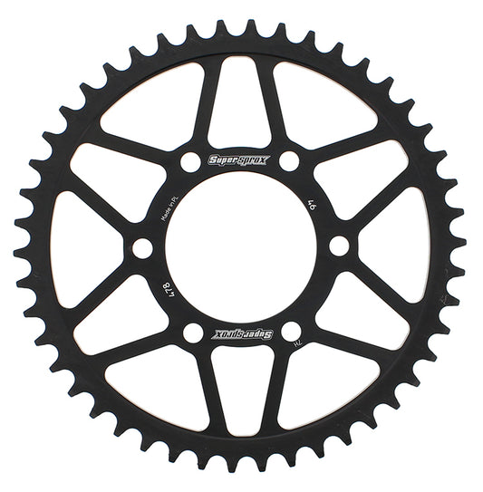 Supersprox Rear Sprocket Steel 46T-520 Blk Kaw