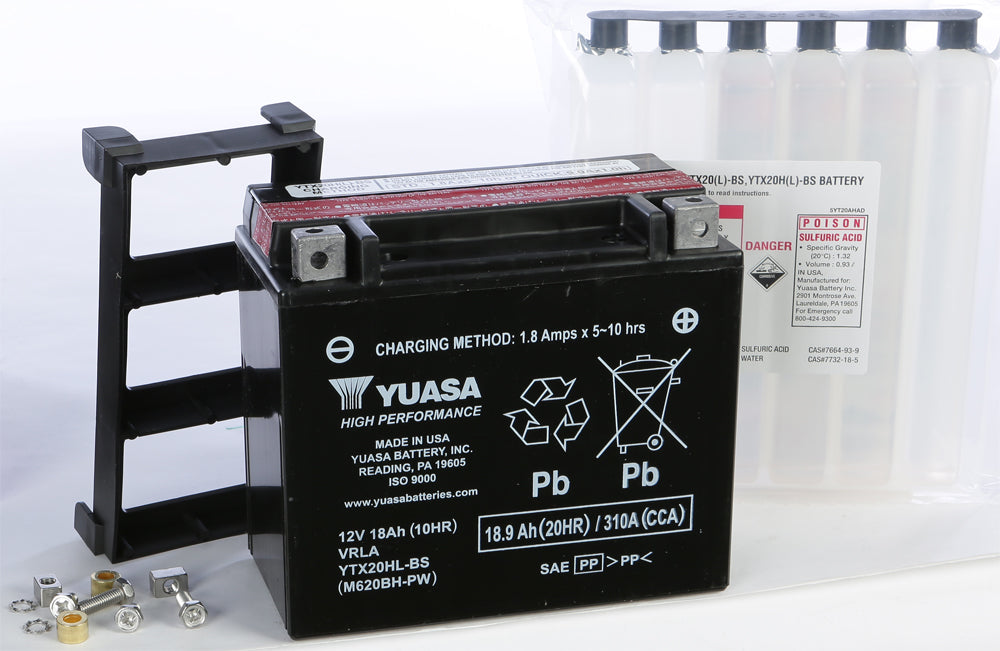 Yuasa Battery Ytx20Hl-Bs-Pw Maintenance Free