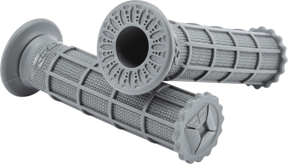 FLY RACING CONTROL ATV/BMX/PWC/SNOW GRIPS GREY FULL WAFFLE