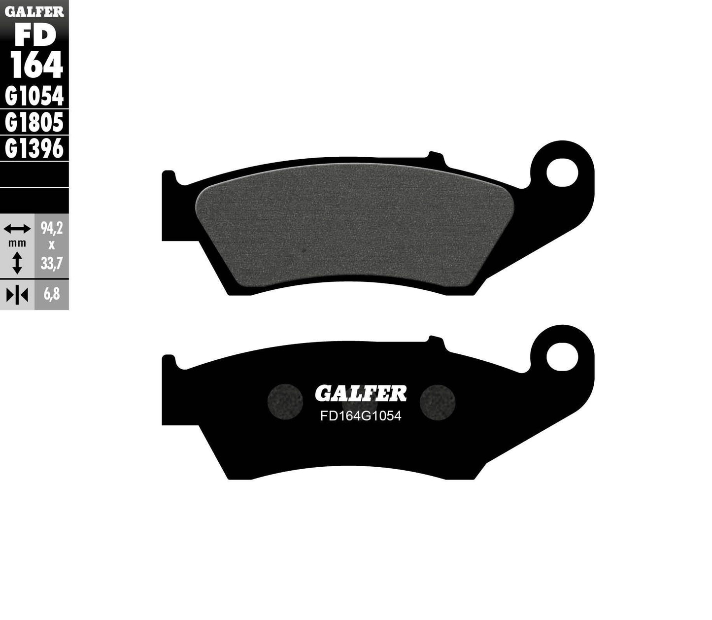 Galfer Brake Pads Semi Metallic Fd164G1054