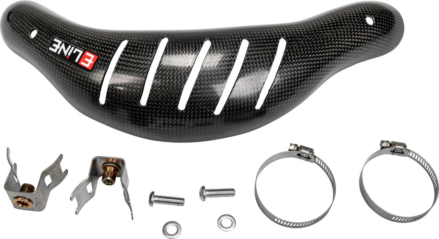 E-Line Accessories Carbon Fiber Heat Shields Hus/Ktm • #677-3102