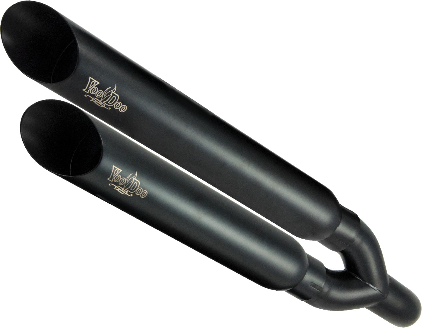 Voodoo Shorty Slip-On Exhaust Black • #12-8202BK