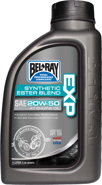 Bel-Ray EXP Semi-Synthetic Ester Blend 4T Engine Oil
