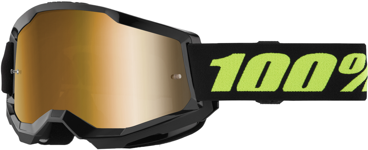 100-Percent Strata 2 Goggle Solar Eclipse Mirror True Gold