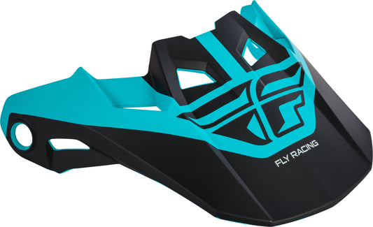 Fly Racing Formula Visor Matte Black/Teal Xs-Sm