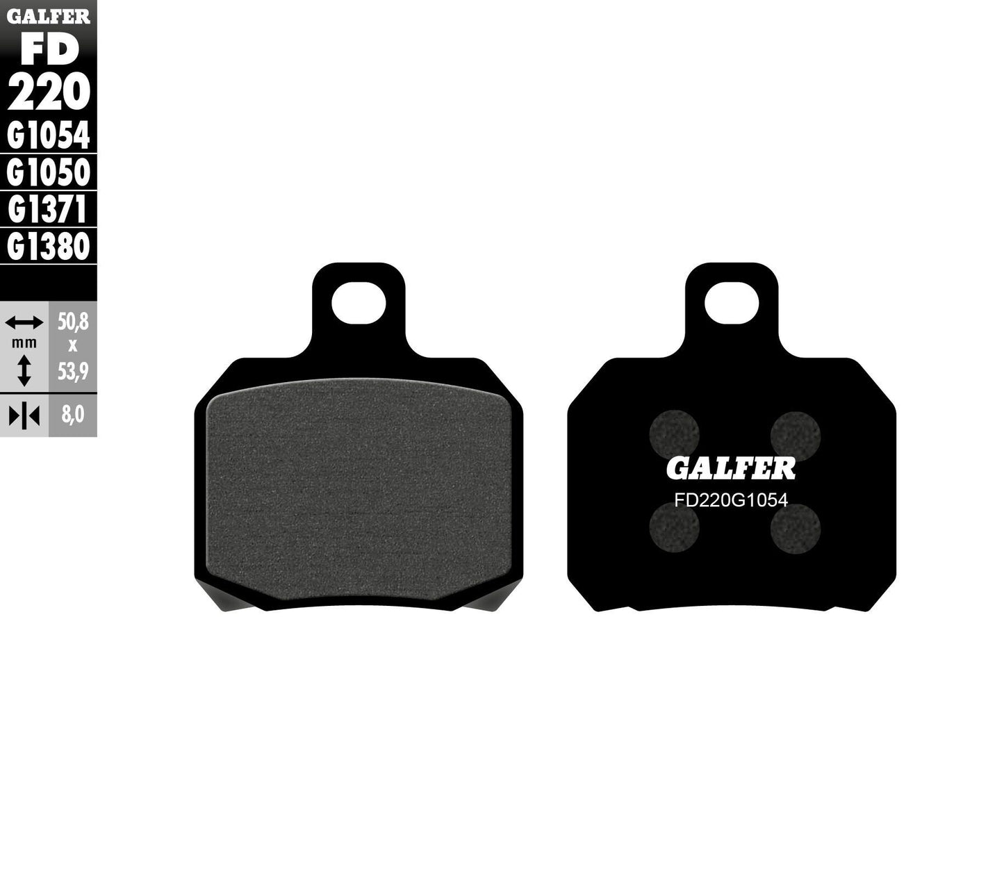 Galfer Brake Pads Semi Metallic Fd220G1054