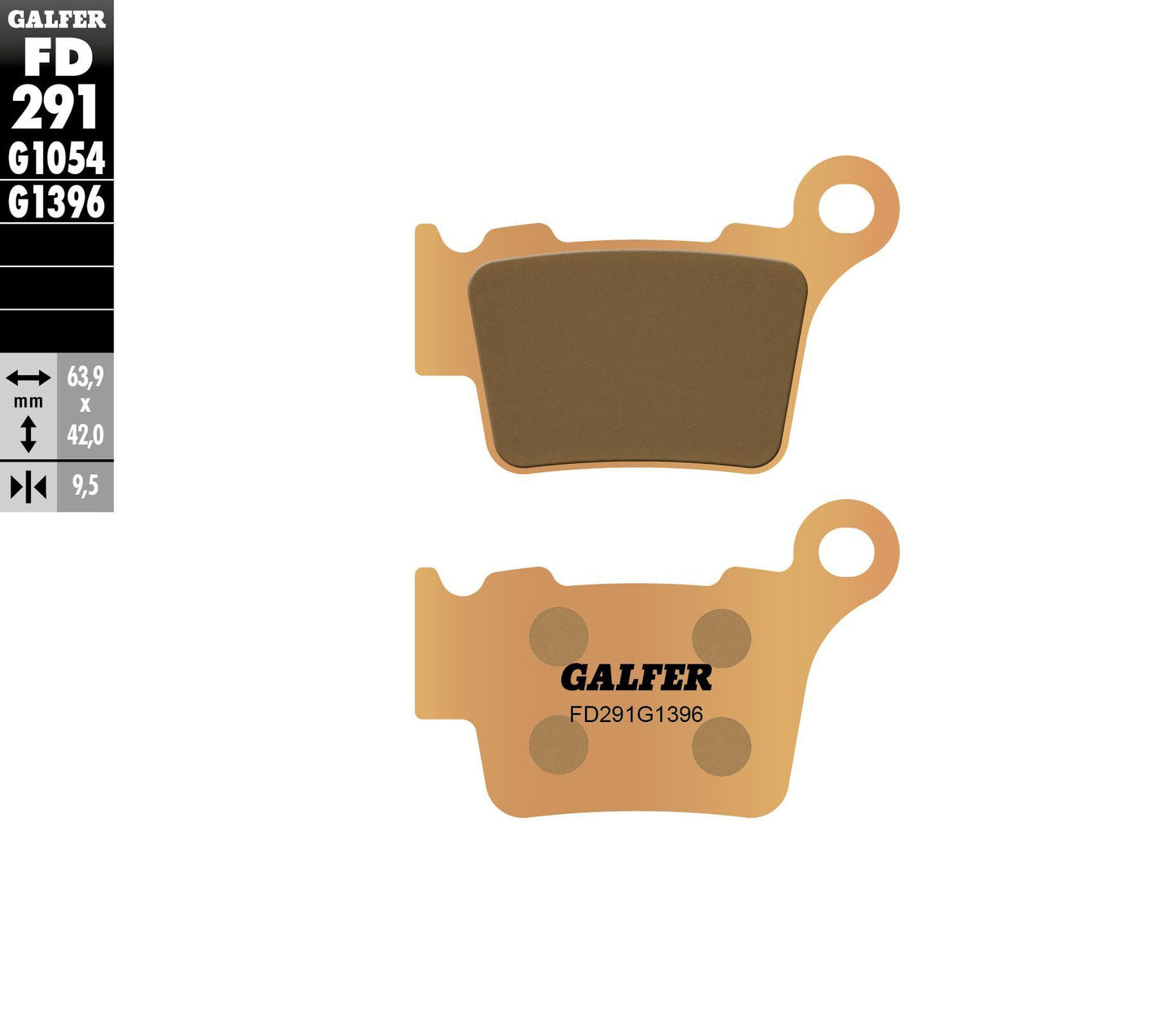 Galfer Brake Pads Sintered Fd291G1396