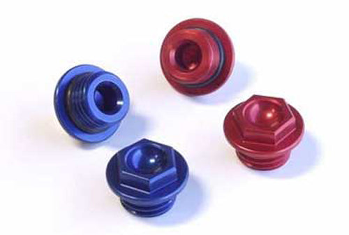 Works Oil Filler Plug Blue • #66-24030