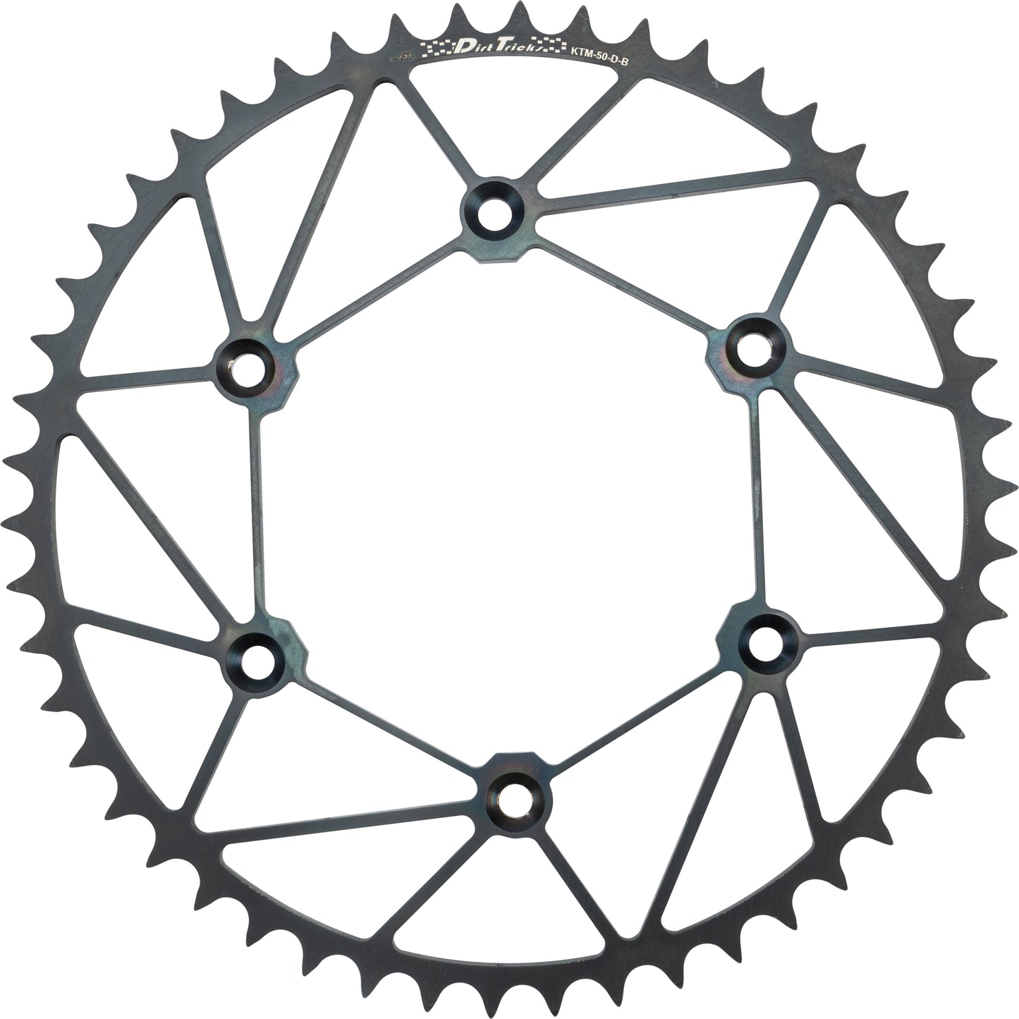 Dirt Tricks Rear Sprocket Chromoly Stl/Zir 50T-520 Blk Ktm/Husq