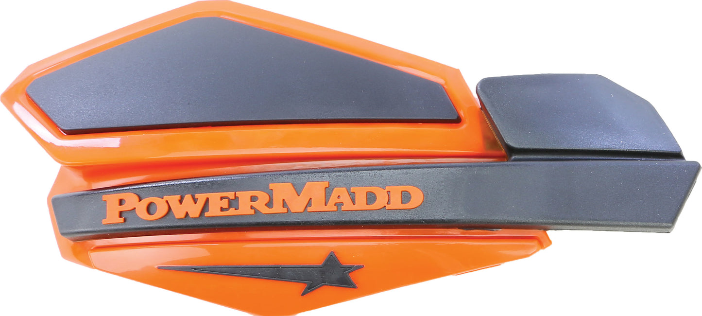 Powermadd Star Series Handguards (Orange/Black)