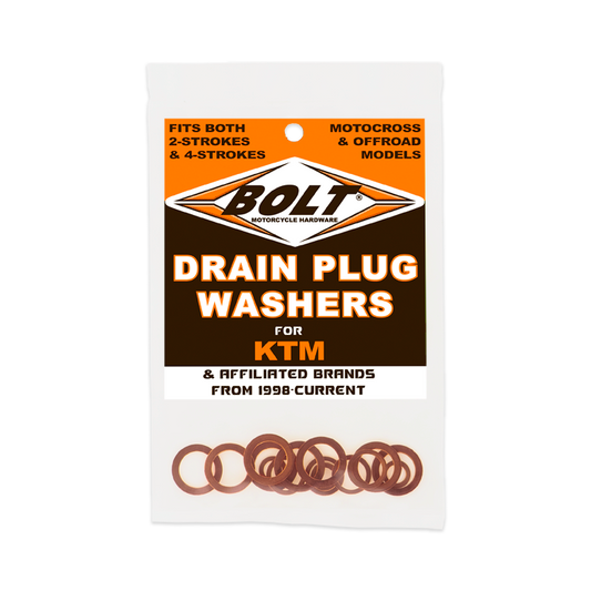 Bolt KTM Copper Drain Plug Washers