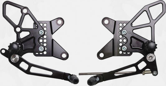 Vortex Rear Set Complete Blk Kaw • #3-RS416K