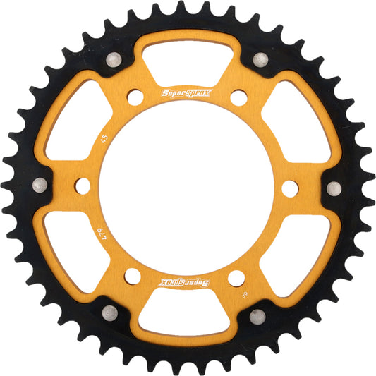 Supersprox Rear Stealth Sprocket Alu/Stl 45T-530 Gld Yam