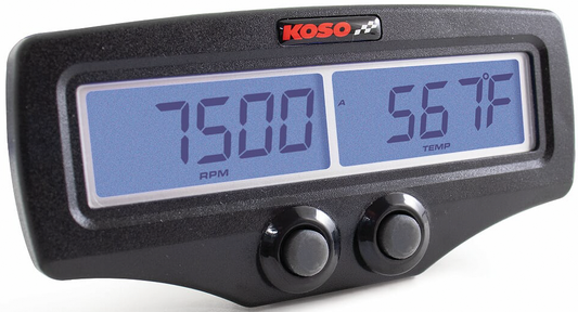 Koso Dual EGT Gauge w/RPM & Water Temperature Probe Kit