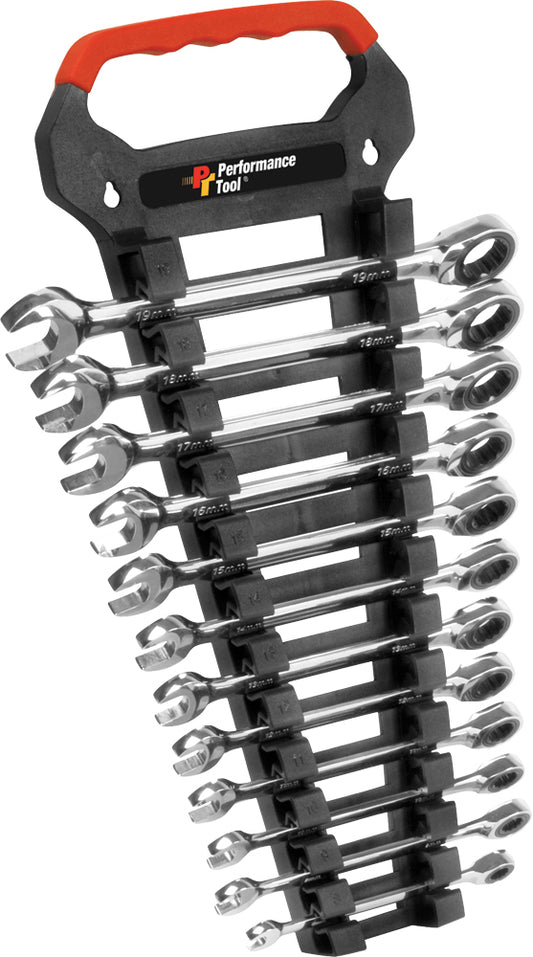 Performance Tool Metric Ratchet Wrench Set