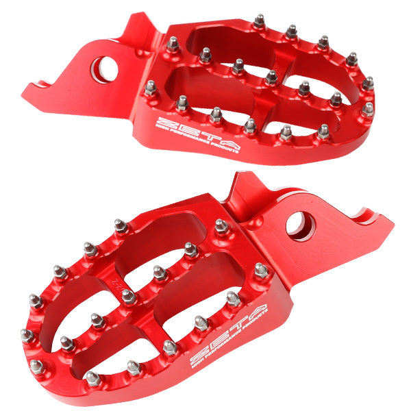 Zeta Aluminum Footpegs Red