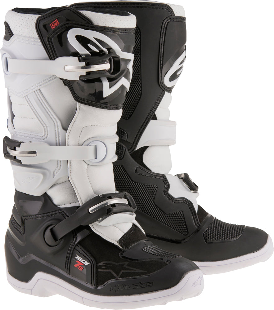 Alpinestars Tech 7S Boots Black/White Sz 03