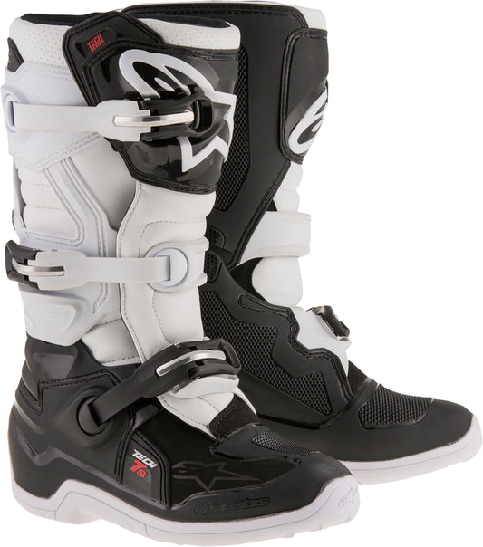 Alpinestars Tech 7S Boots Black/White Sz 07