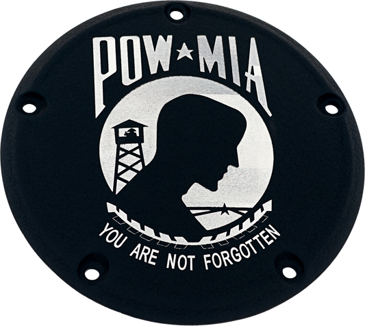 Custom Engraving 7   Tc Derby Cover Pow-Mia Black