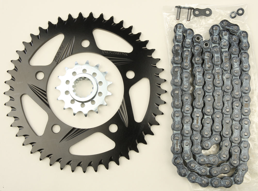 Vortex Sprocket/Chain Kit Stl/Alu 15/45T Blk Rx3 520-108L Blk • #3-CK6324