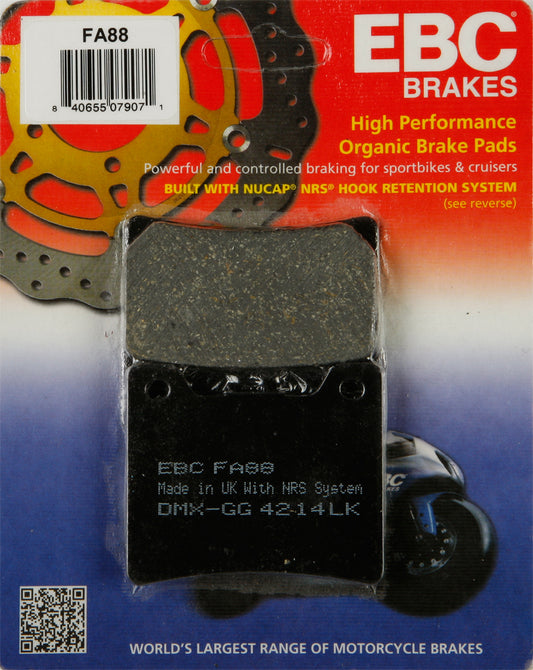 Ebc Brake Pads Fa88 Organic