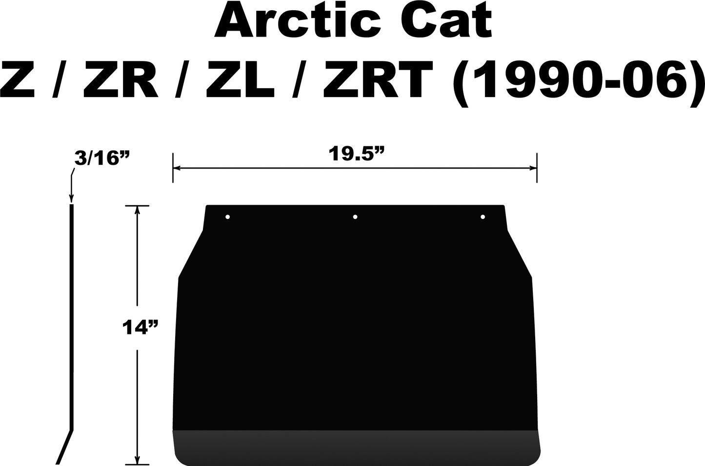 Pdp Snowflap  Arctic Cat Zr/Zl/Zrt