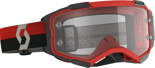 Scott Fury Goggle Red/Black Clear Works Lens