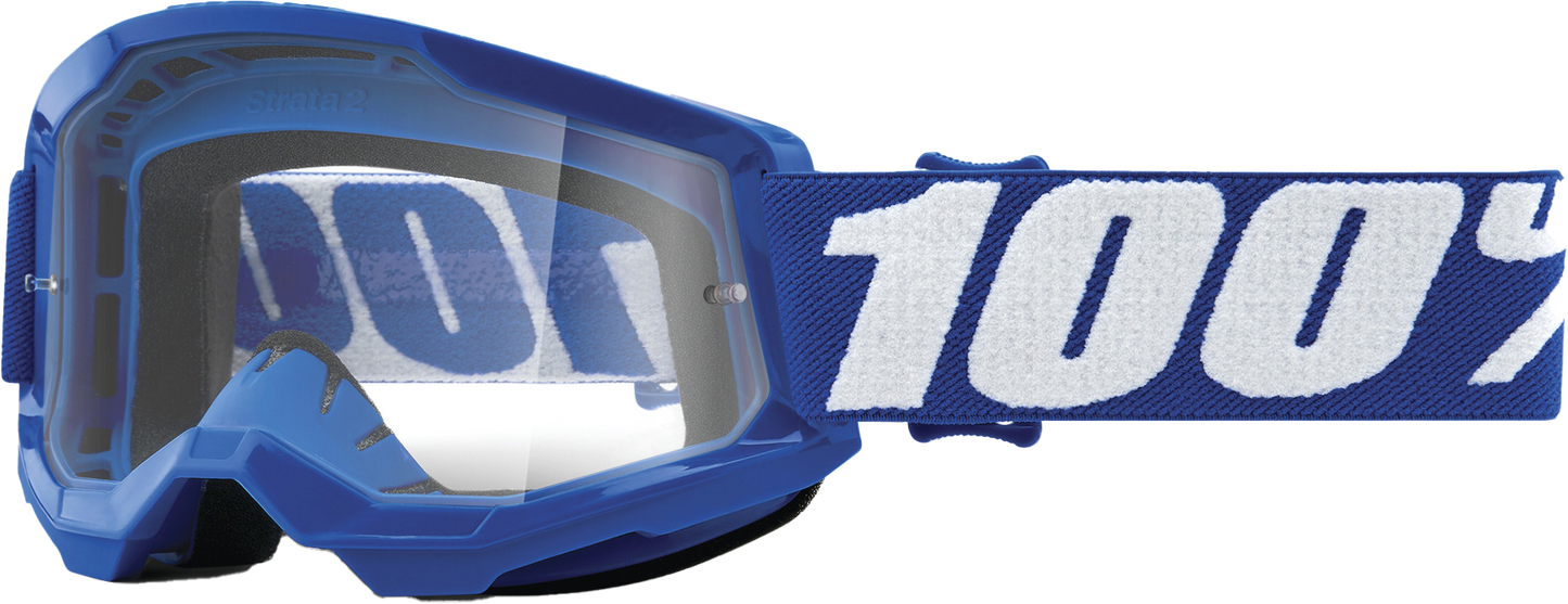 100-Percent Strata 2 Junior Goggle Blue Clear Lens • #610-5146