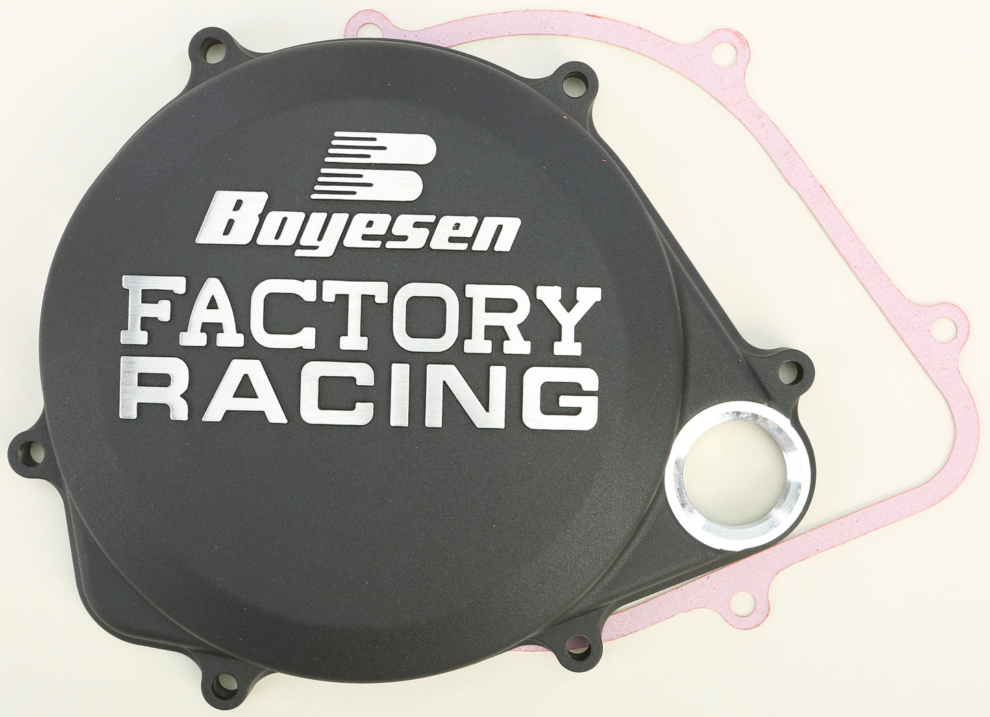 Boyesen Factory Racing Clutch Cover Black • #59-7206CB