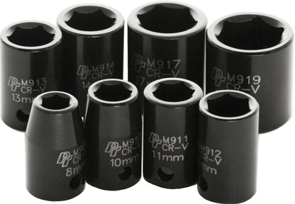 Performance Tool 3/8" Metric Impact Socket Set