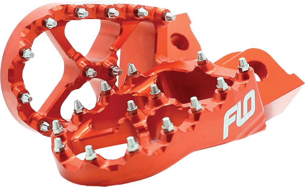 Flo Motorsports Pro Series Foot Pegs Orange Ktm/Hus • #122-8029