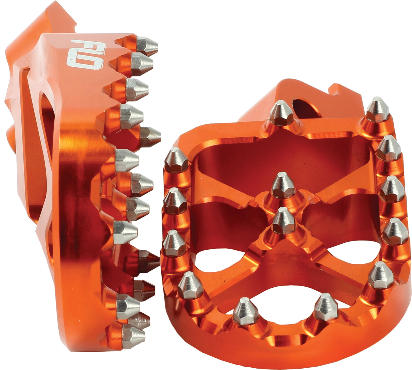 Flo Motorsports Pro Series Foot Pegs Orange Ktm/Hus • #122-8025