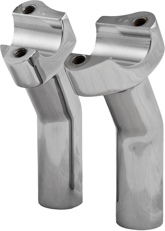 Harddrive H-Bar Risers 4.5" Pullback Chrome