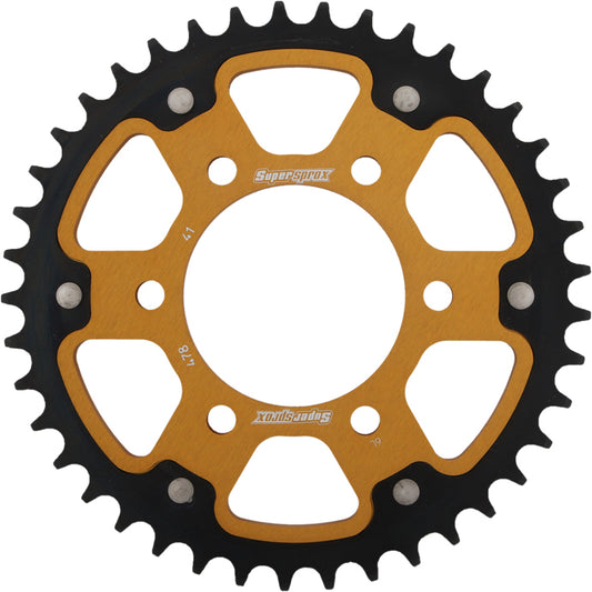 Supersprox Rear Stealth Sprocket Alu/Stl 41T-530 Gld Kaw/Suz/Yam