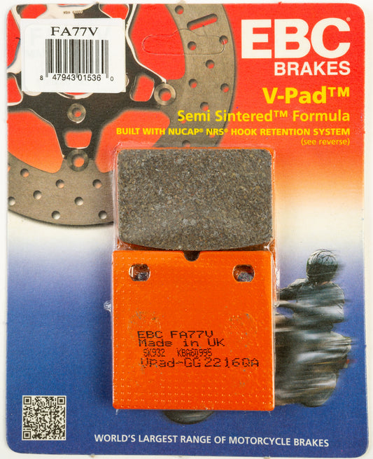 Ebc Brake Pads Fa77V Semi-Sintered V Series