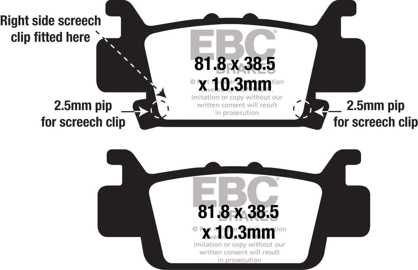 Ebc Brake Pads Fa704Sv Severe Duty Sv Series