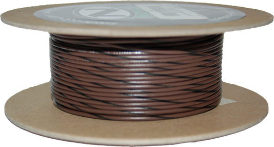 Namz Custom Cycle #18-Gauge Brown/Black Stripe 100' Spool Of Primary Wire