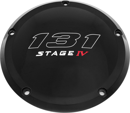 Custom Engraving 7   M8 Flt/Flh Derby Cover 131 Stage Iv Black