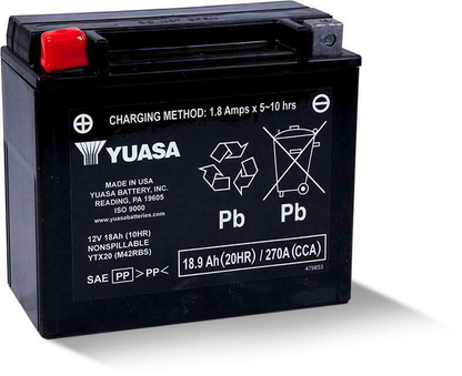 Yuasa YTX Battery Sealed Factory Activated
