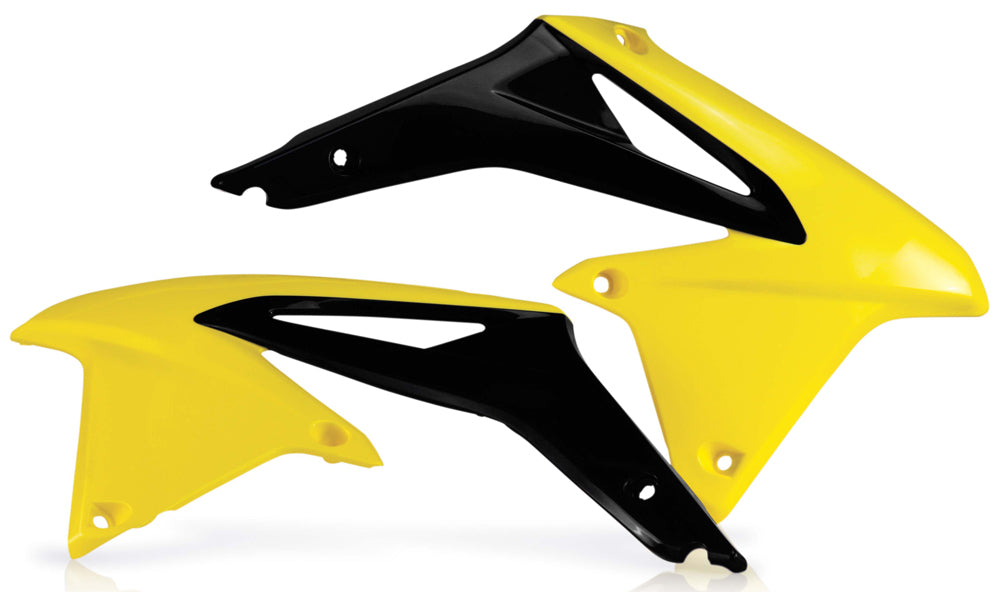 Acerbis Radiator Shrouds Yellow/Black • #21138-65137