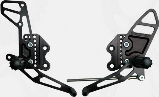 Vortex Rear Set Complete Blk Suz • #3-RS510K