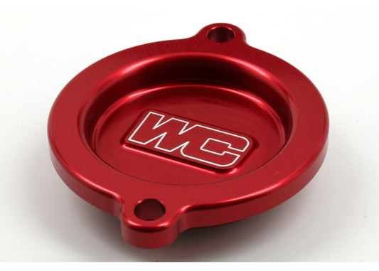 Works Oil Filter Cover Red Ktm/Hus/Gas