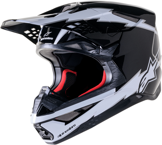 Alpinestars Supertech S-M10 Ampress Helmet Black/White Matt Xs